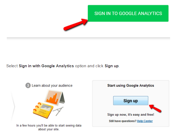 Magento 2 Google Analytics sign up