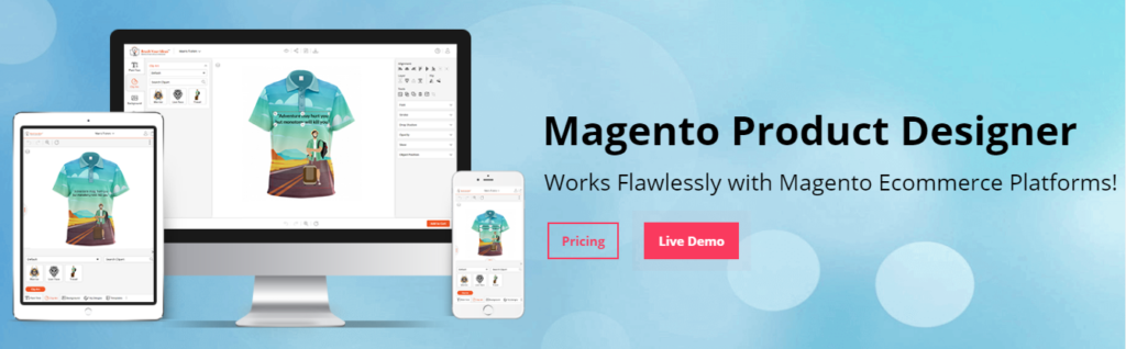 Magento product designer extension