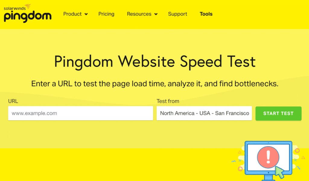 Pingdom Website Speed Test