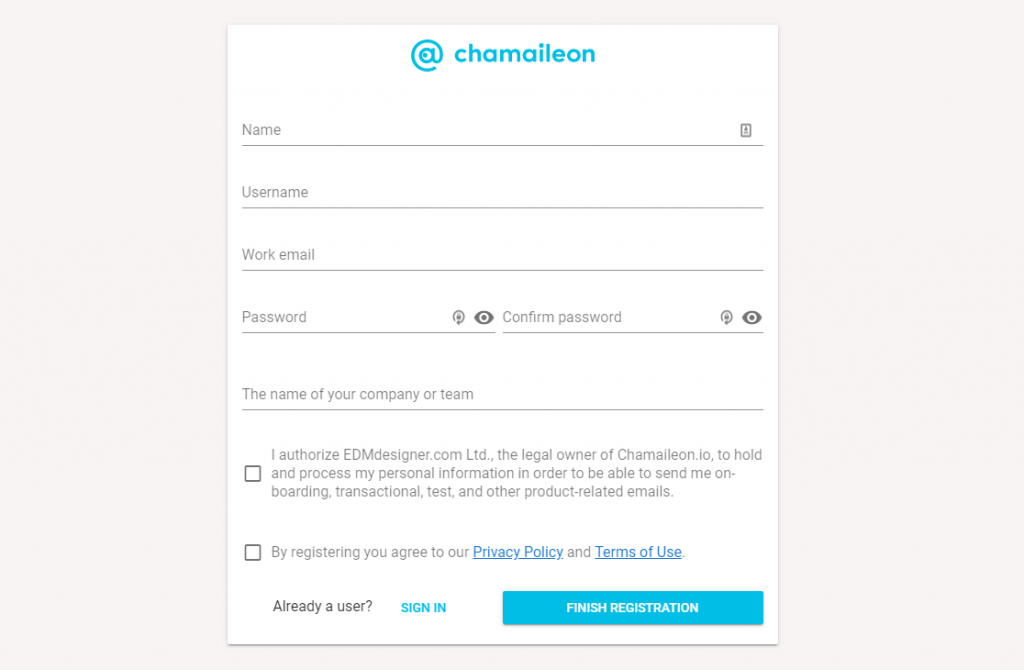 Chamaileon lead generation forms
